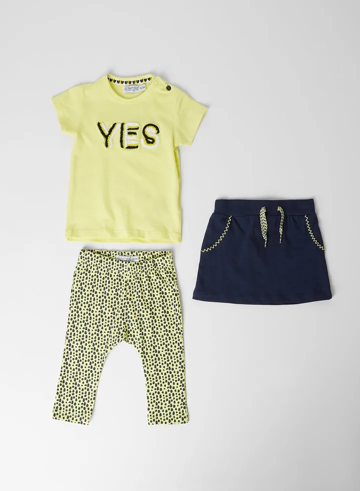 Kids Clothing Set Navy/Yellow