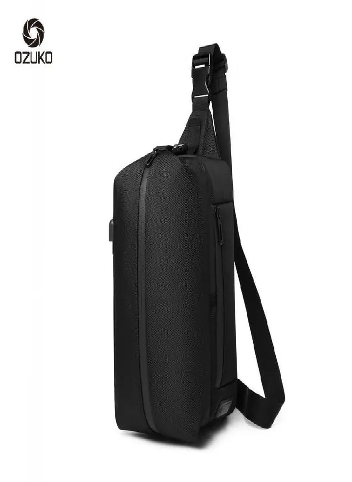 OZUKO Sports Tide Brand Waist Bag Leisure Waterproof Inclined Backpack Oxford Cloth Men's Chest Bag Waist Bag