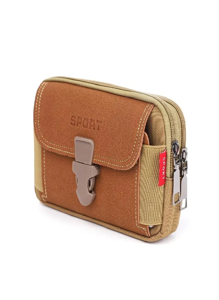Outdoor Canvas Waist Bag Sport Casual Men Phone Purse Zipper Belt Bum Pouch