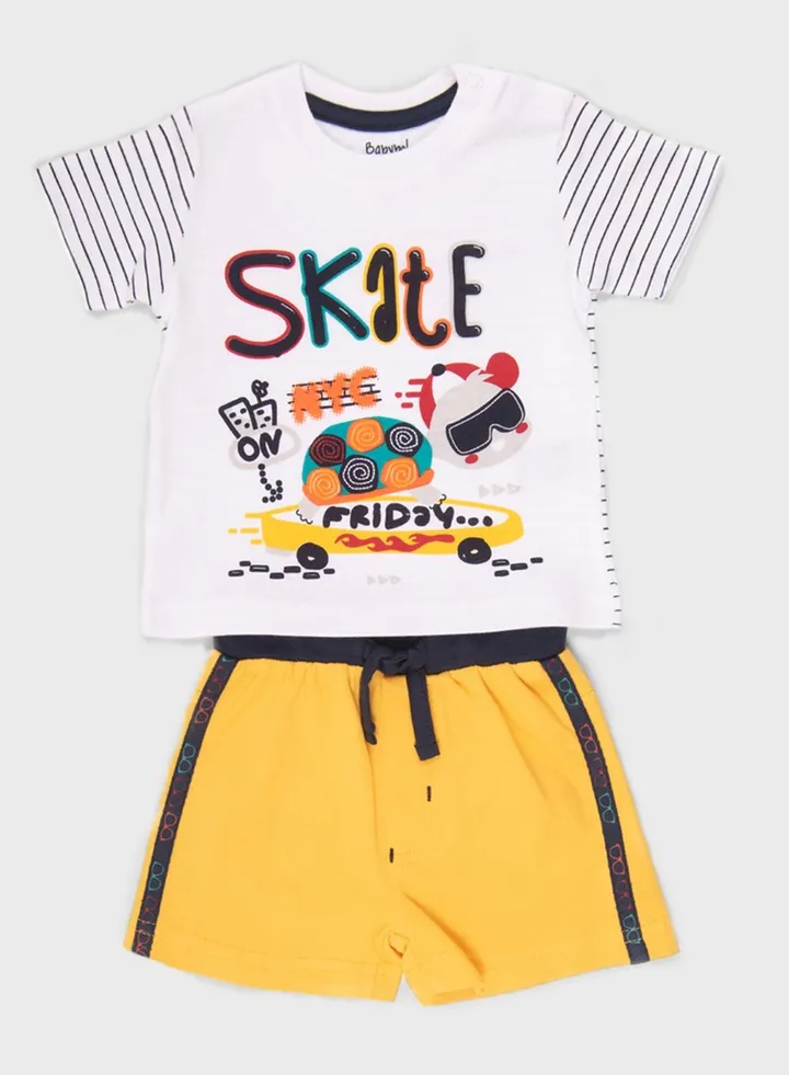 Kids Graphic T-Shirt + Shorts Set