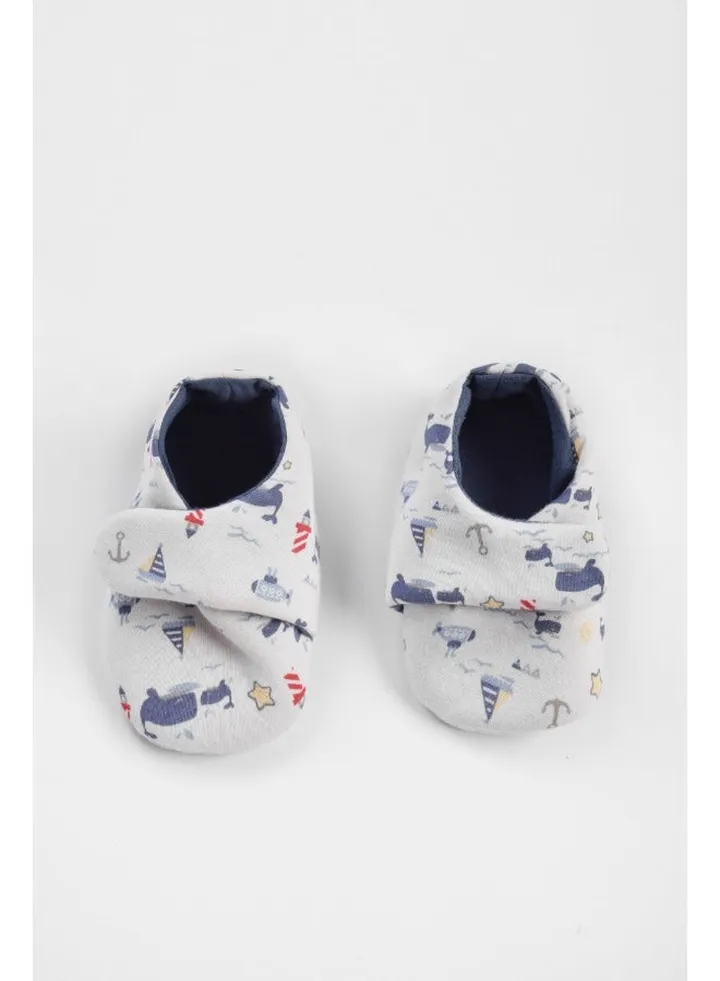 Baby Boys Printed Slippers P/2