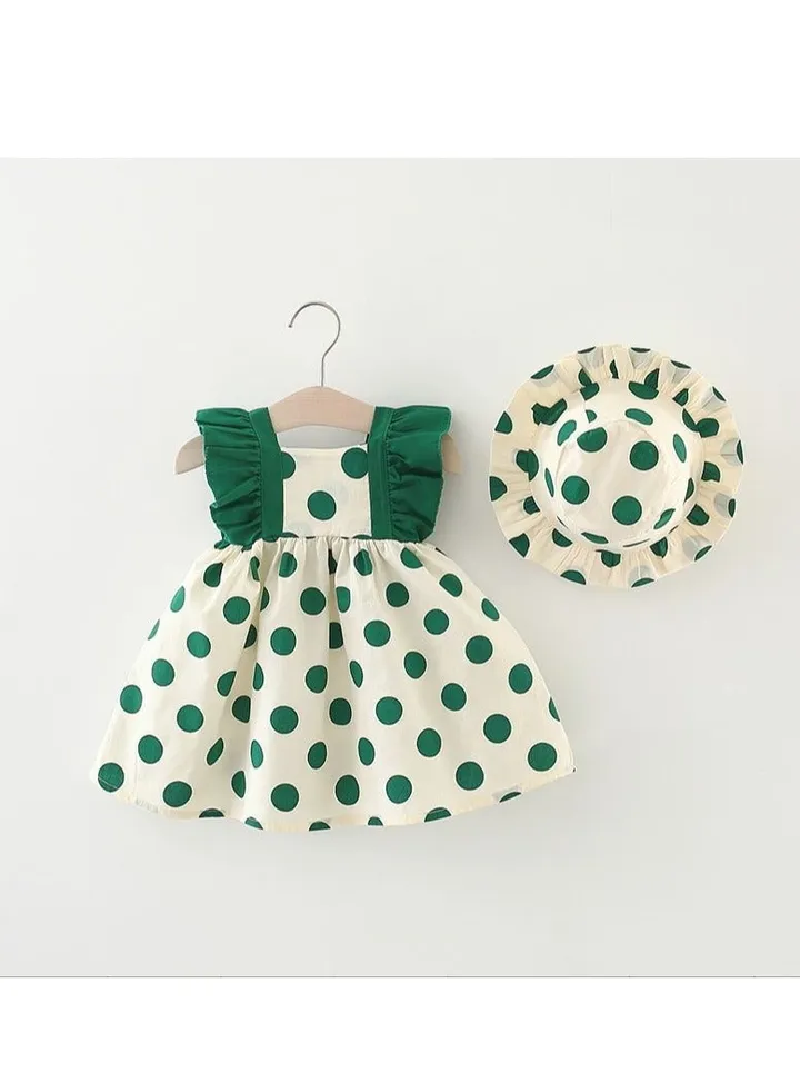 New Children's Fashionable Sling Dress Cute Dress Children's Fashion Sling Dress Gift Hat