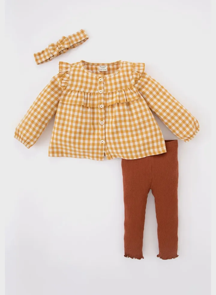 Kids Checks Top & Trousers Set