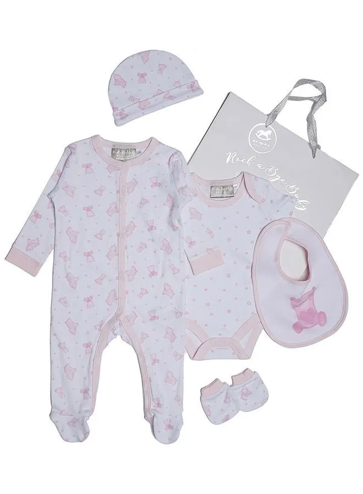 5 Piece Baby Combo Set White