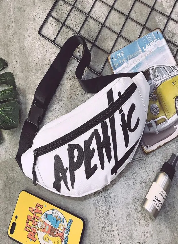 Fashion Street Sport Chest Bag Women Waist Bag Canvas Shoulder Bag for Men