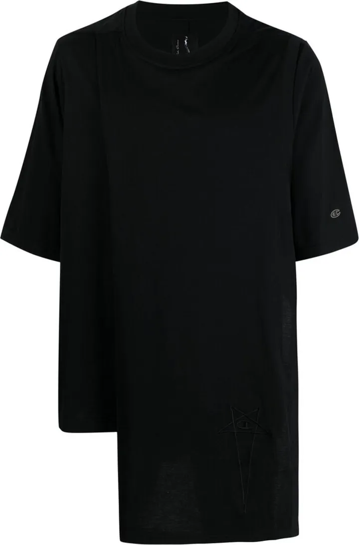 asymmetric short-sleeved T-shirt