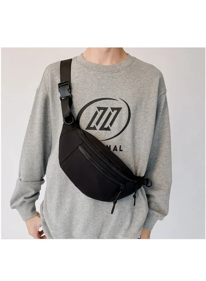 M MIAOYAN Japanese Harajuku Simple and Versatile Sports and Leisure Students Shoulder Bag Messenger Chest Bag