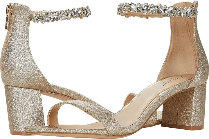 Jewel Badgley Mischka Catalina (Light Gold) Women's Shoes
