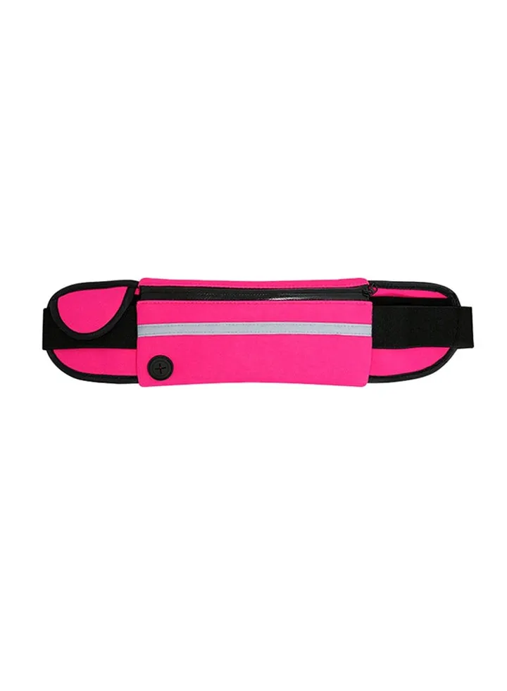 Anti-Theft Sports Zipper Waist Bag Red