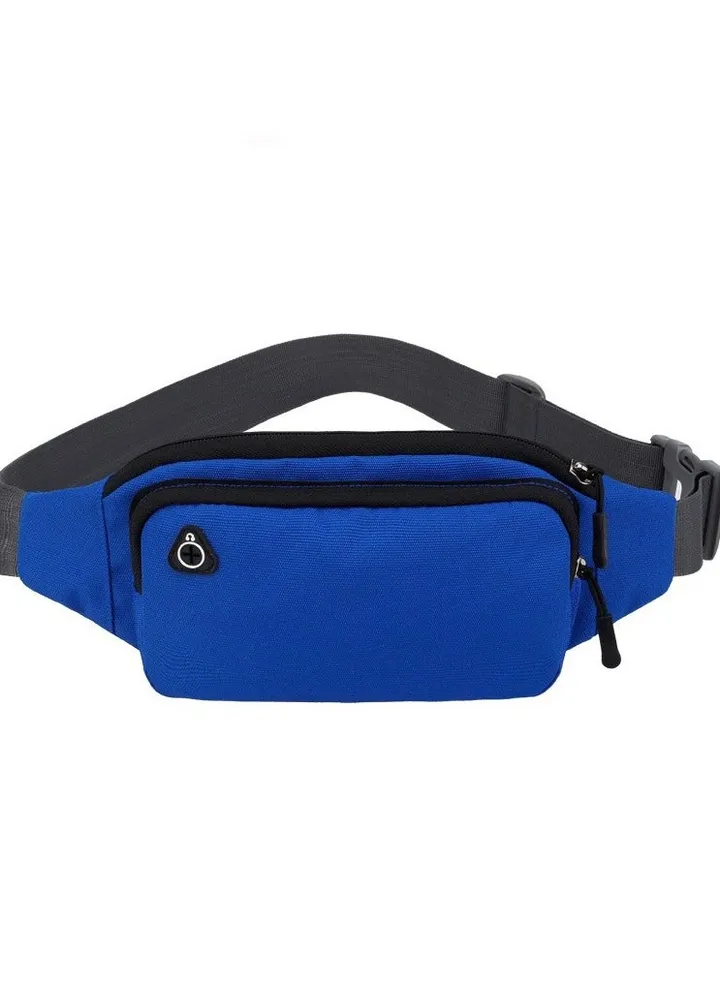 Men Women Fashion Waist Pack, Lightweight Running Belt Bag with Adjustable Strap,Crossbody Waist Bag for Hiking Cycling Walking Traveling Fit 15 to 43 inch Waists (Blue)