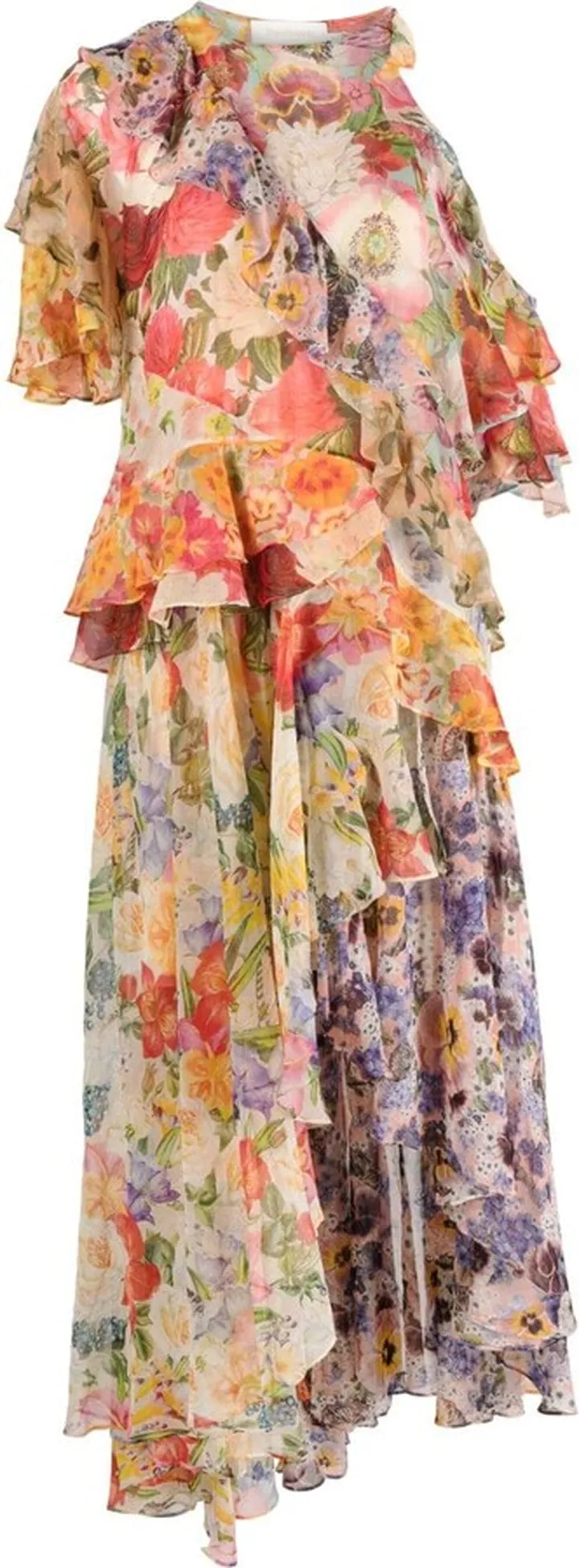 Wonderland floral-print dress