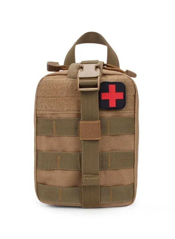 Tactical Waist Bags Universal Outdoor Waist Bag Molle EDC Pouch Outdoor Hook Utility Gadget Waist Bag Brown