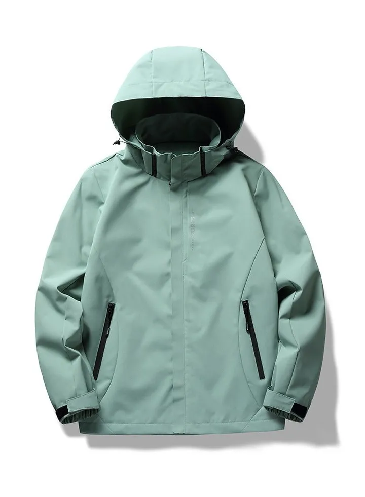 New Detachable Hooded Waterproof Mountaineering Suit Outdoor Clothing