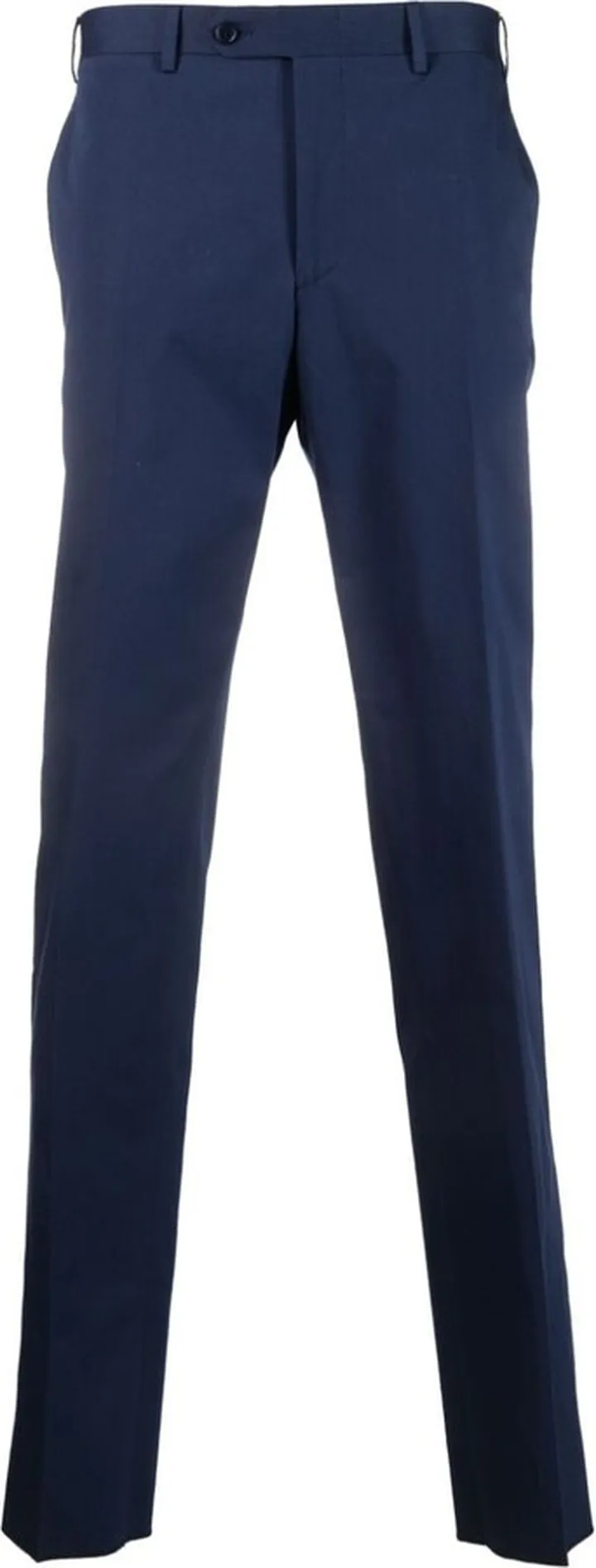 Pressed-Crease Straight-Leg Trousers