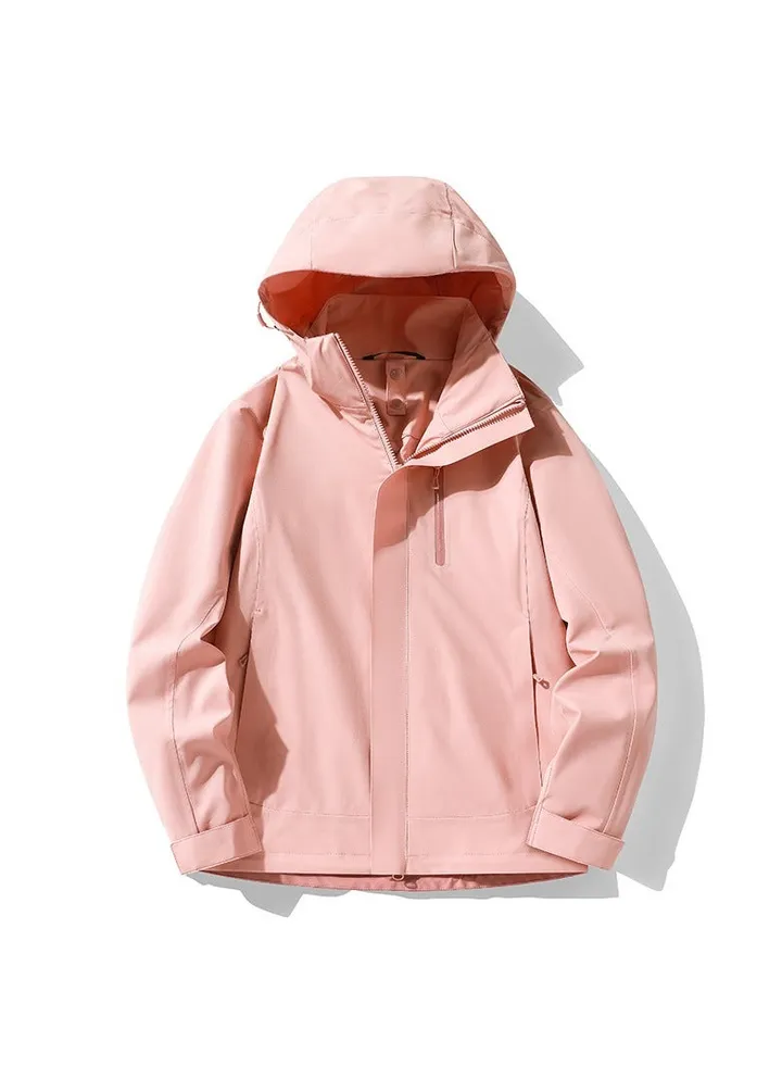 New Detachable Hooded Waterproof Mountaineering Suit Outdoor Clothing