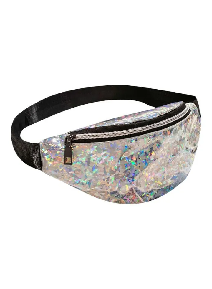 Waterproof Waistpack Silver/Black/Pink