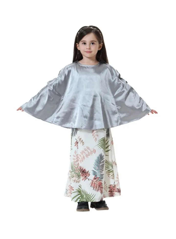 Printed Top And Skirt Dress Set Multicolour