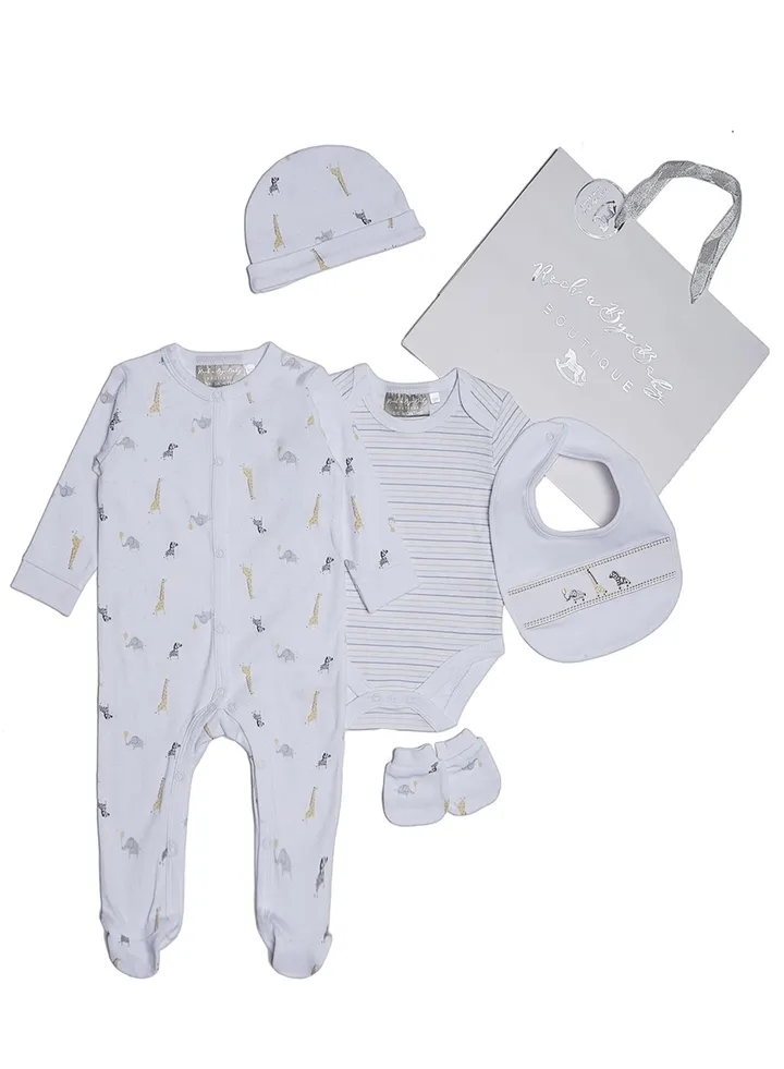 5 Piece Baby Combo Set White