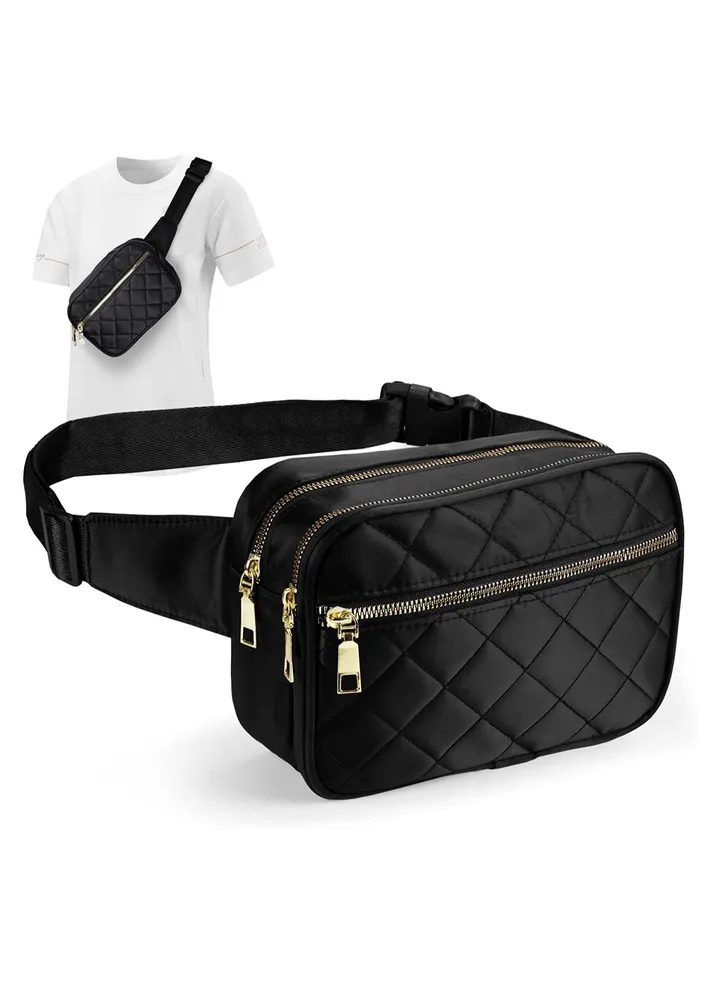 Packs for Women and Men Fashionable Crossbody Belt Bags Multi-Pockets Adjustable Belts for Travel Hiking Cycling Running Hip Bag for Travel Hiking Cycling Running Easy Carry Any Phone
