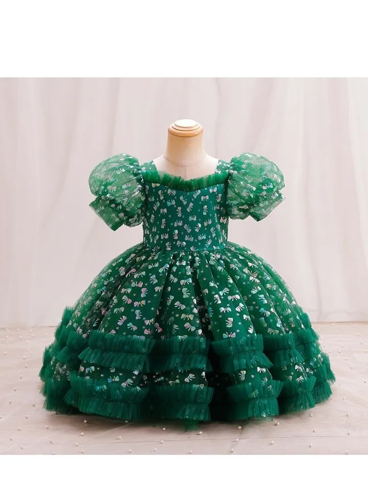 New Girls' Puffy Dress Birthday Dress Dress
