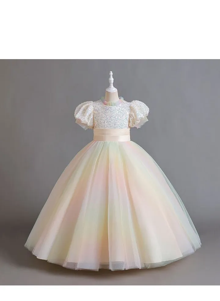New Girls' Puffy Dress Birthday Dress Dress