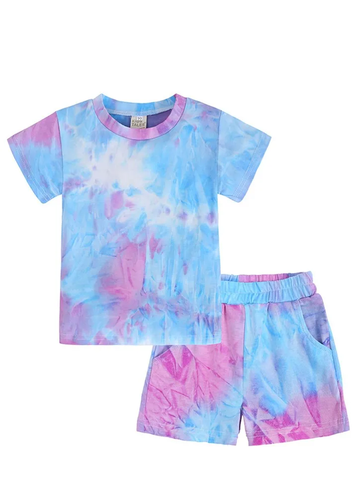 Fashion Children's T-shirt Short Sleeve Set