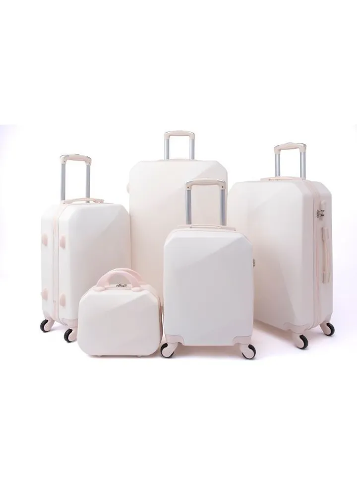 Limra Luggage Trolley Bags set of 5 Pcs Bige