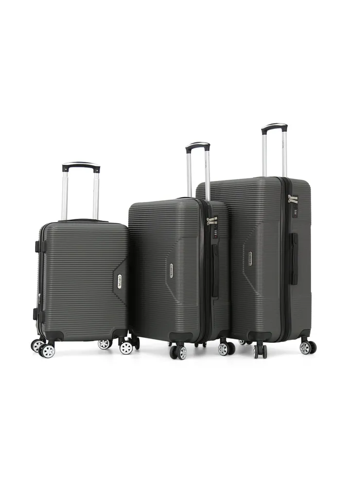 CAPITAL Hard Side Luggage Trolley Bag 3 Pieces Set