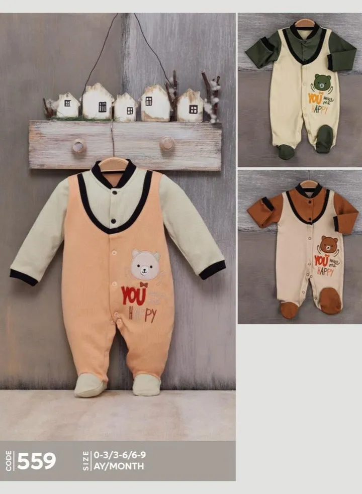 baby two-piece set for children with three color