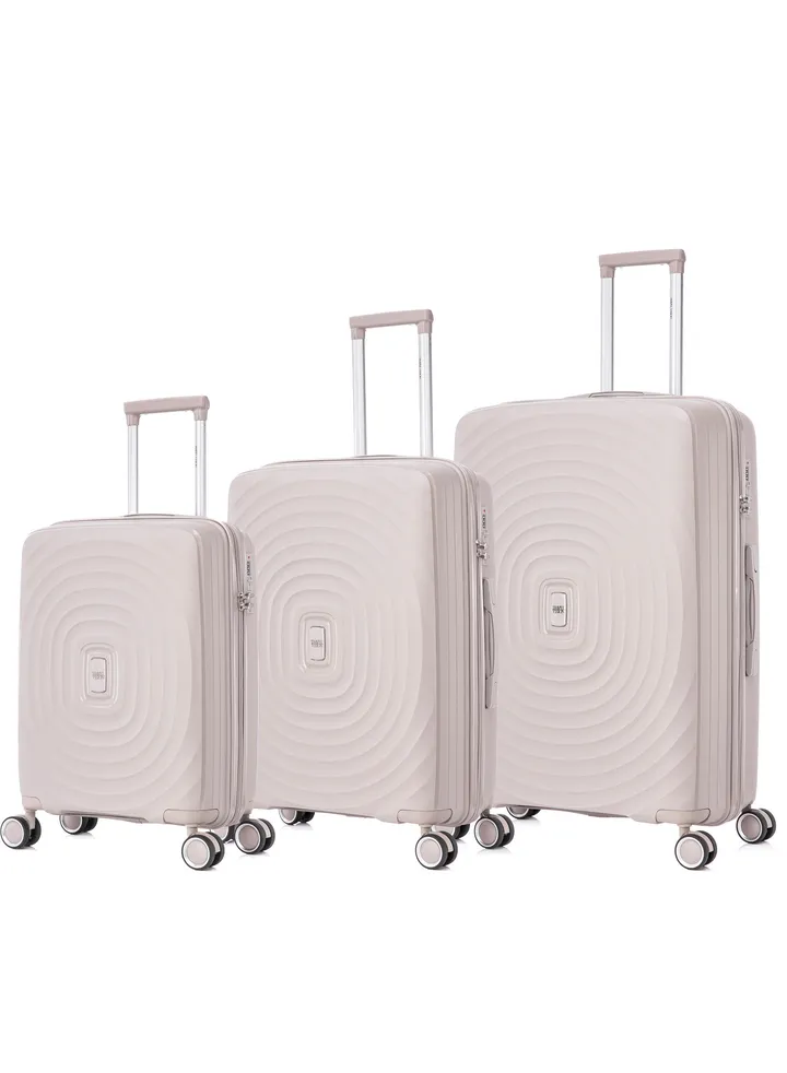 3 Pcs Luggage Set Durable PP 20, 24, 28