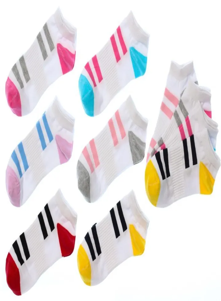 Bundle Of 3 Soft Cotton Socket Socks For Women