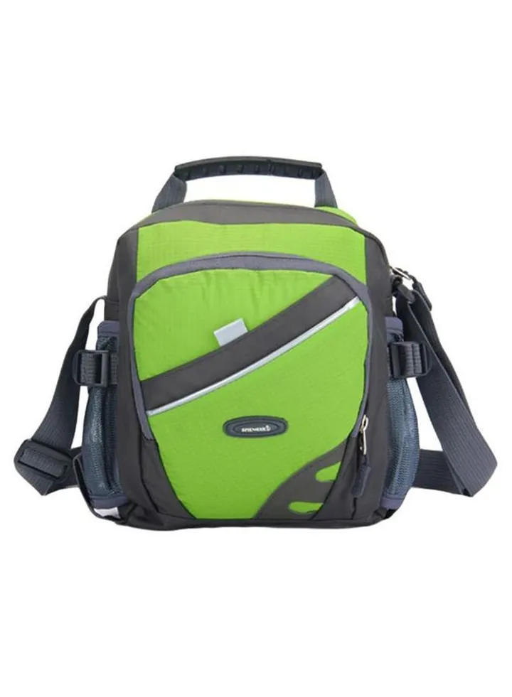 Multi-Pockets Casual Crossbody Bag Green/Grey