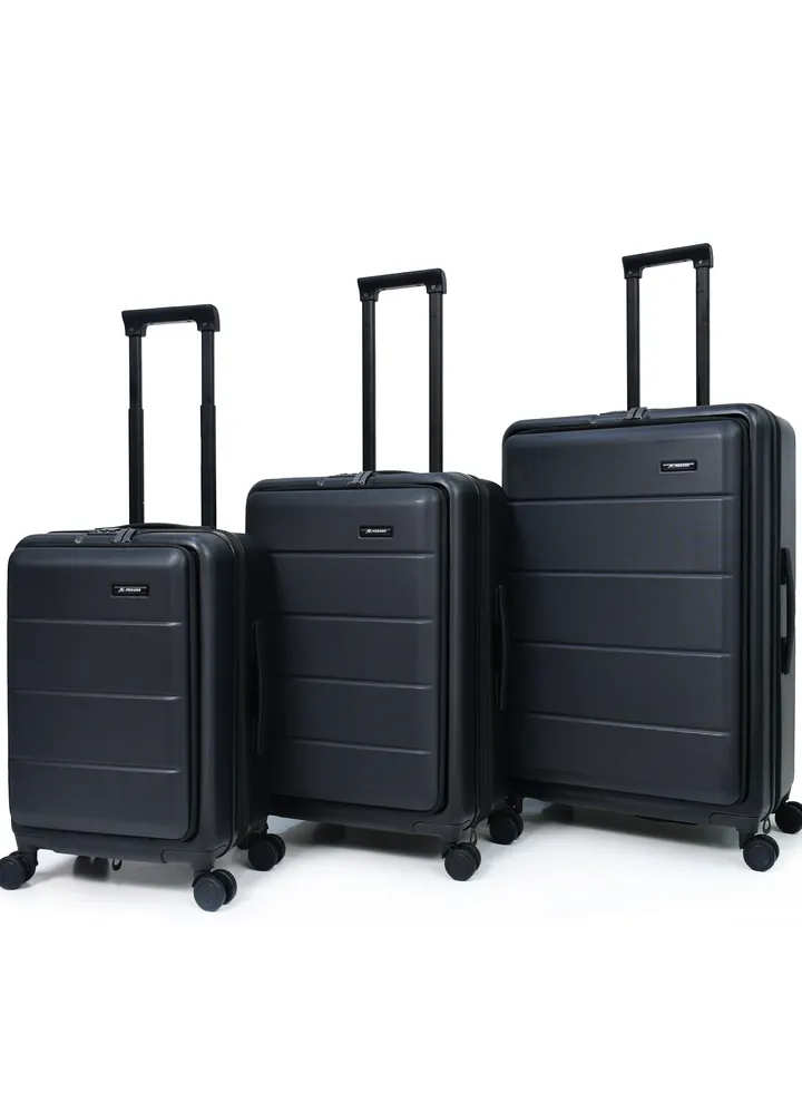 Travel bags from Morano, consisting of Three pieces, color (Black)