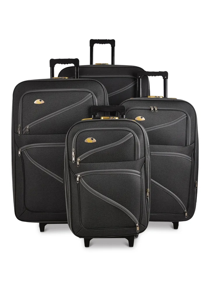 New Travel 4 Pieces Fabric Luggage Set 32/28/24/20 inch BR1045/4P (2w)