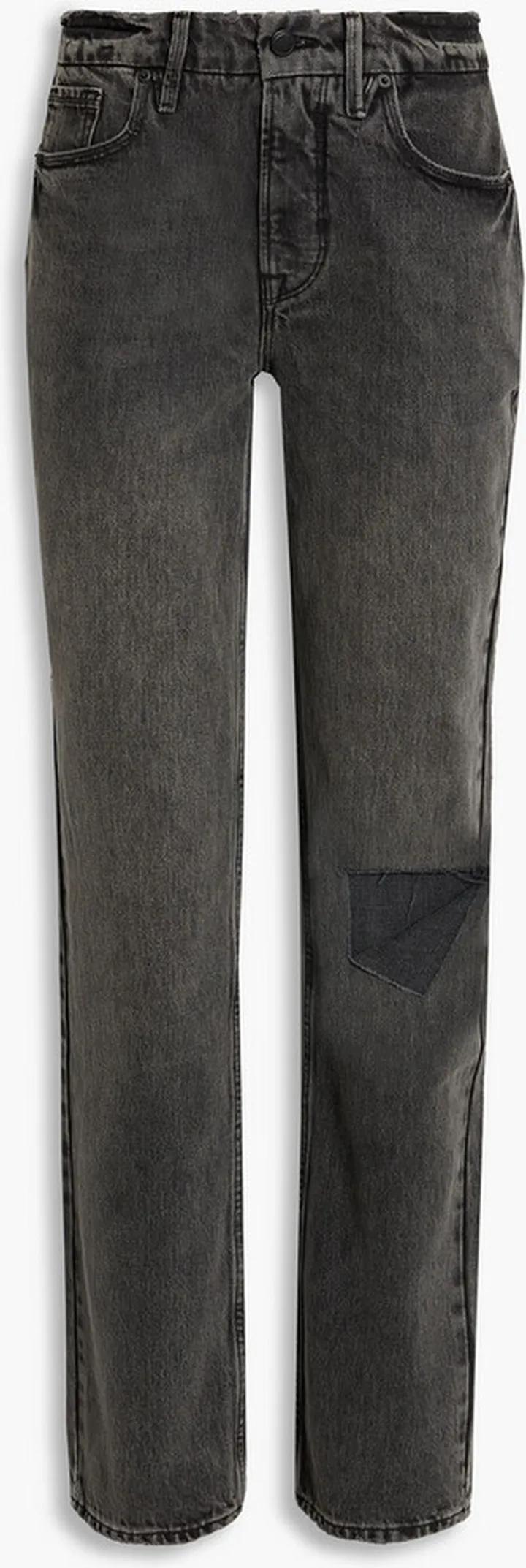 Faded distressed boyfriend jeans