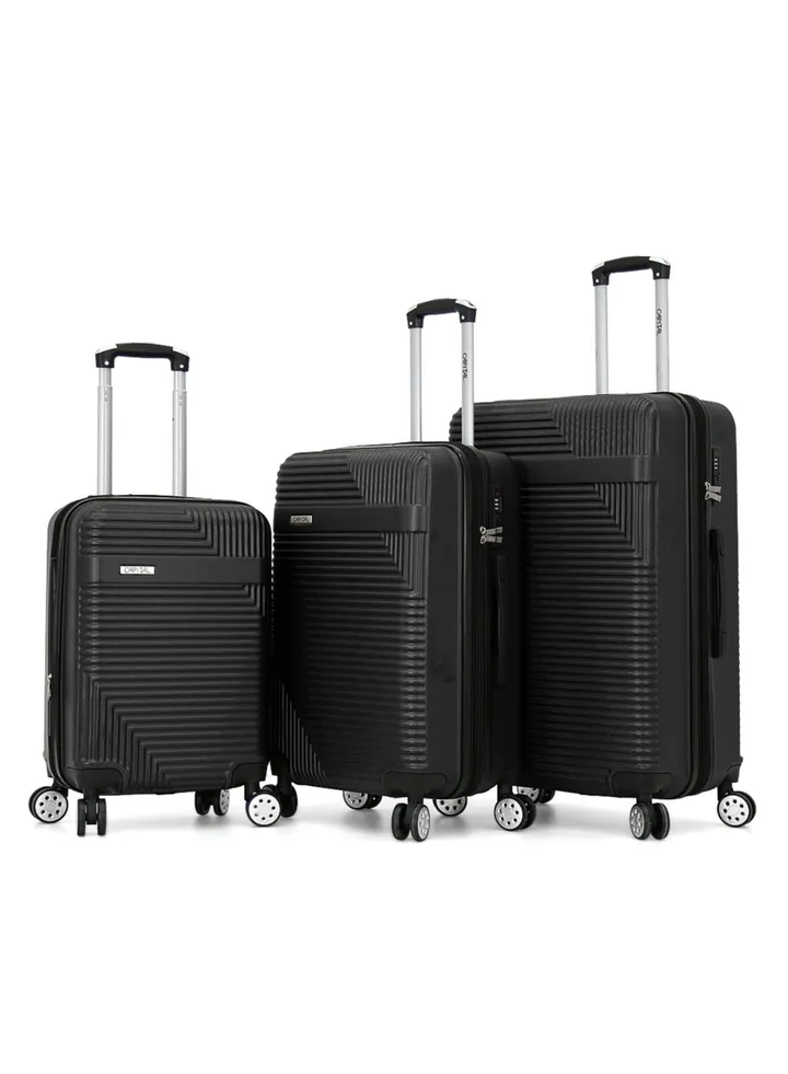 Capital Hardside Luggage Trolley Bag 3 Pieces Set