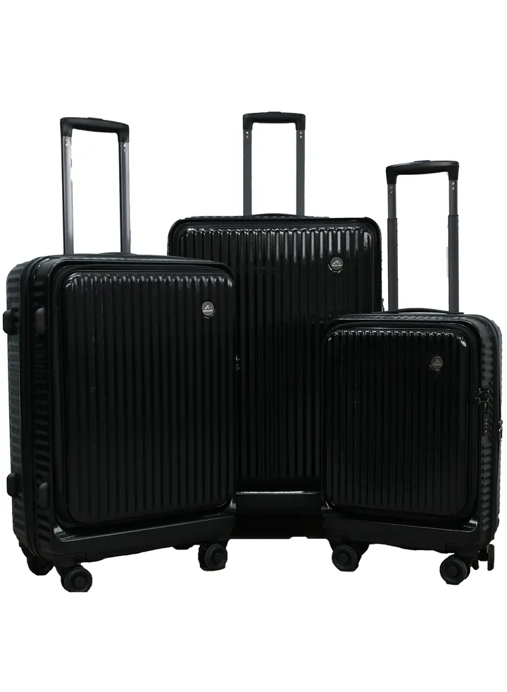 Travel bags from Morano, consisting of Three pieces, color (Black)