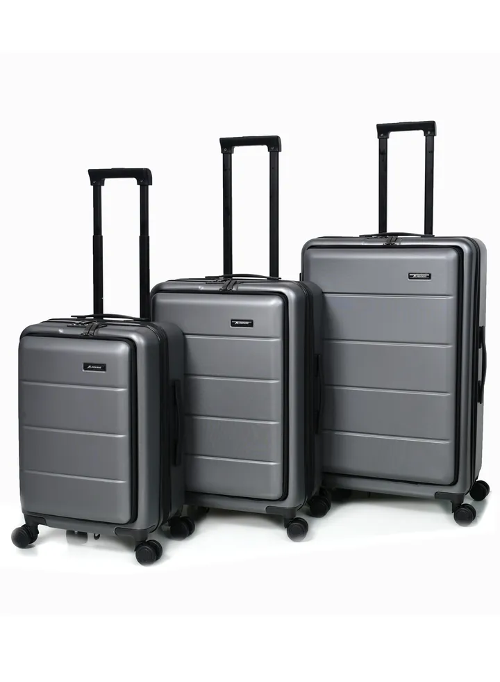 Travel bags from Morano, consisting of Three pieces, color (Grey)