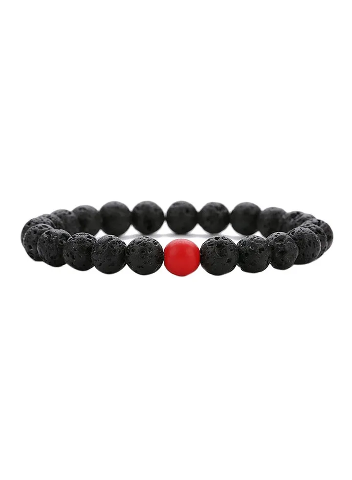 Metal Elastic Beaded Fashion Bracelet