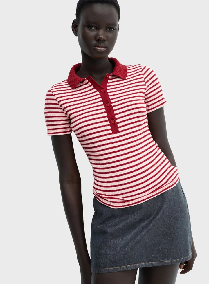 Striped Polo T-shirt
