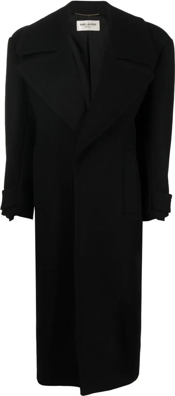 Single-Breasted Wool Coat