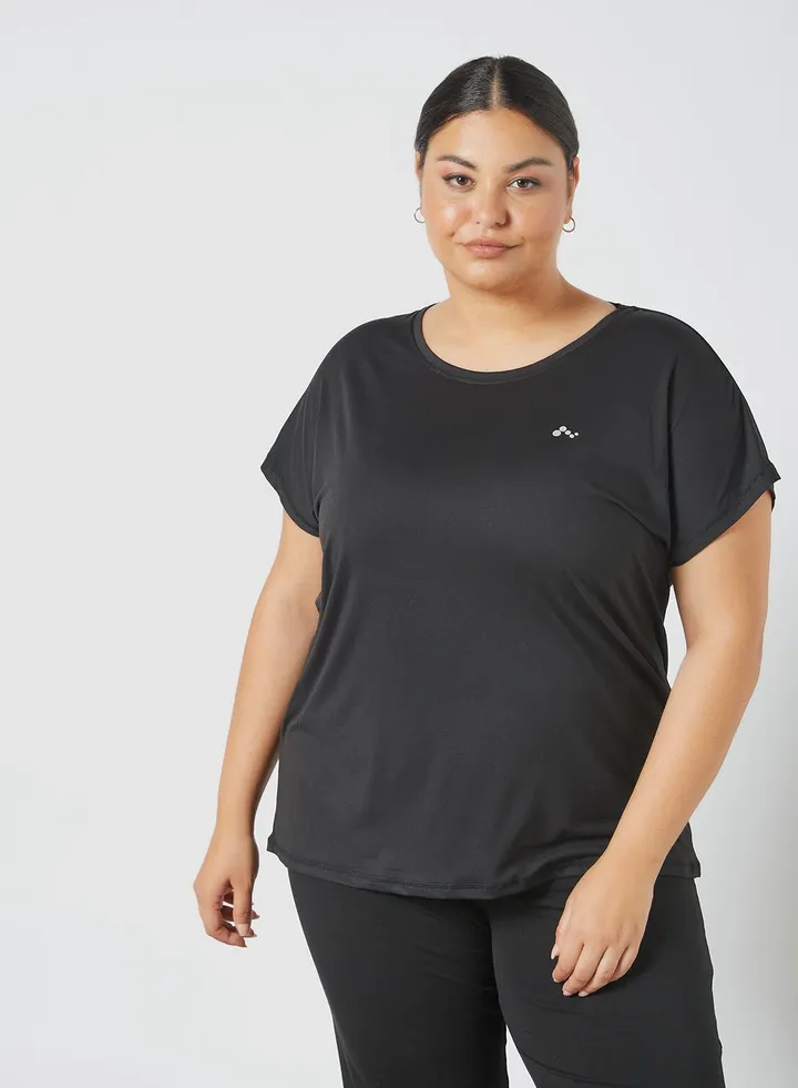 Curvy Short Sleeve T-Shirt Black