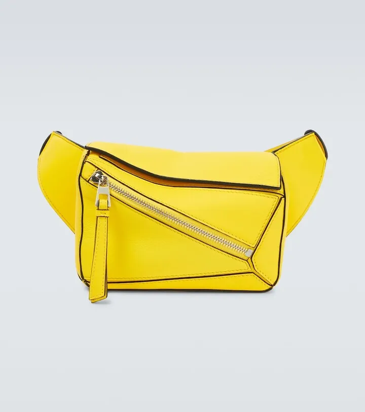 Puzzle Mini leather belt bag