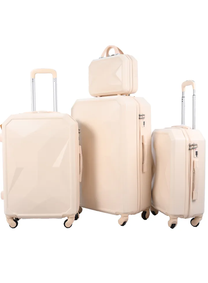 4-Piece Luggage Trolley Bags Set