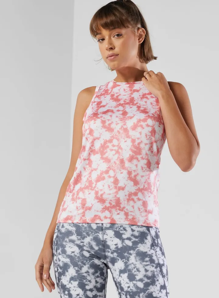 Tye Dye Printed Sports Vest