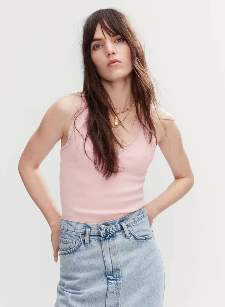 Lace Detail Tank Top