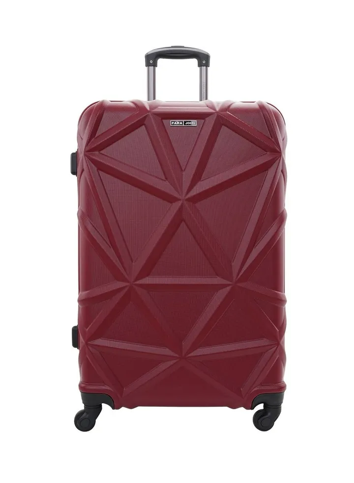 Single Size Cabin Carry 20 Check-In Luggage Trolley Matrix Luggage Trolley Burgundy 20 Inch