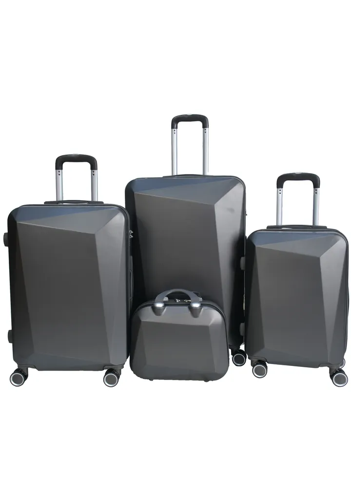 MORANO 4-Piece Hard Side Luggage Trolley Set 14/20/24/28 Inch
