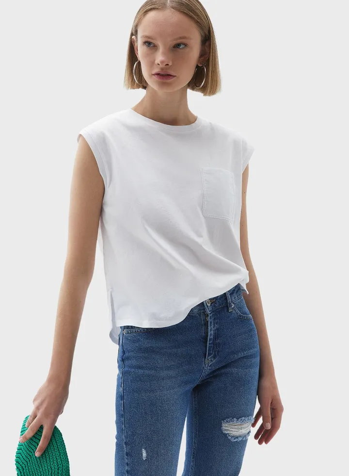 Pocket Detail Tank Top