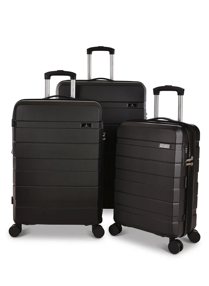 Track Luggage set 3pcs ABS Hard Durable Lightweight Trolley Travel Bag,100/3p